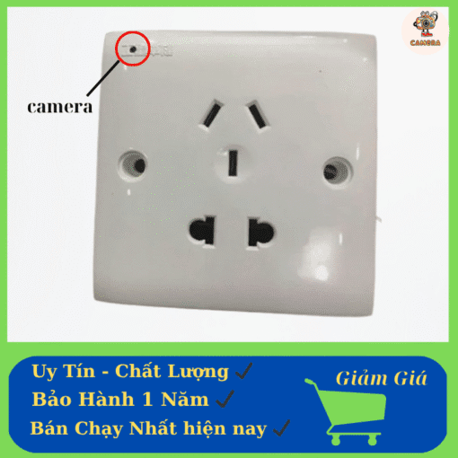 camera ngụy trang ổ cắm điện